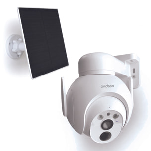 Caméra IP extérieure motorisée 2,5K solaire sur batterie HomeCam Battery 2,5 K PTZ - Avidsen - 1271