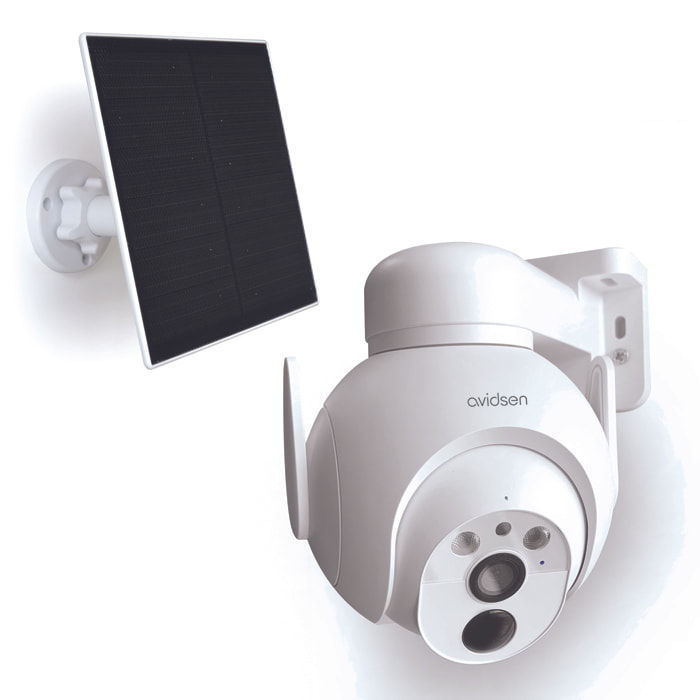 Caméra IP extérieure motorisée 2,5K solaire sur batterie HomeCam Battery 2,5 K PTZ - Avidsen - 1271