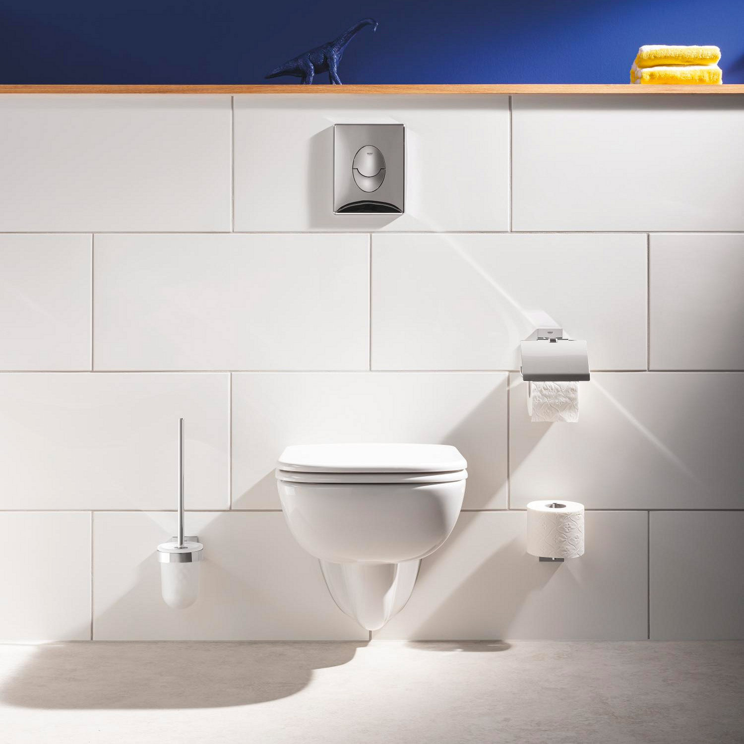 GROHE QuickFix - Start Cube - Dérouleur de papier mural - Finition Chromée 41102000 (à visser ou à coller)