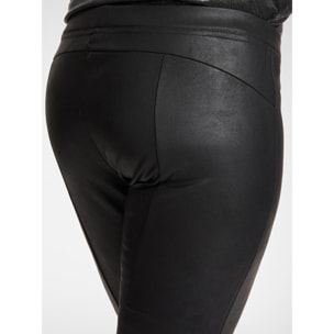 Elena Mirò - pantalones con pespunte milanés revestidos - Negro