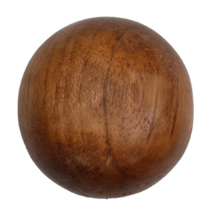 Brosse à champignons ronde à poils doux et bois de teck - AYA