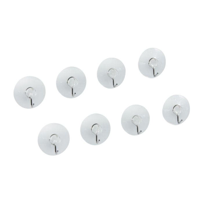 Ensemble de 8 crochets à ventouse Fackelmann Tecno