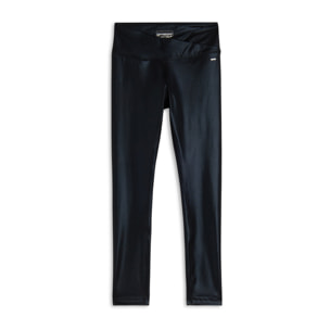 Leggings Vita Regular 7/8 in Jersey Coated Wet Effect