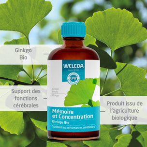 WELEDA - Duo EPB Ginkgo Bio - Mémoire et Concentration  2*100 ml