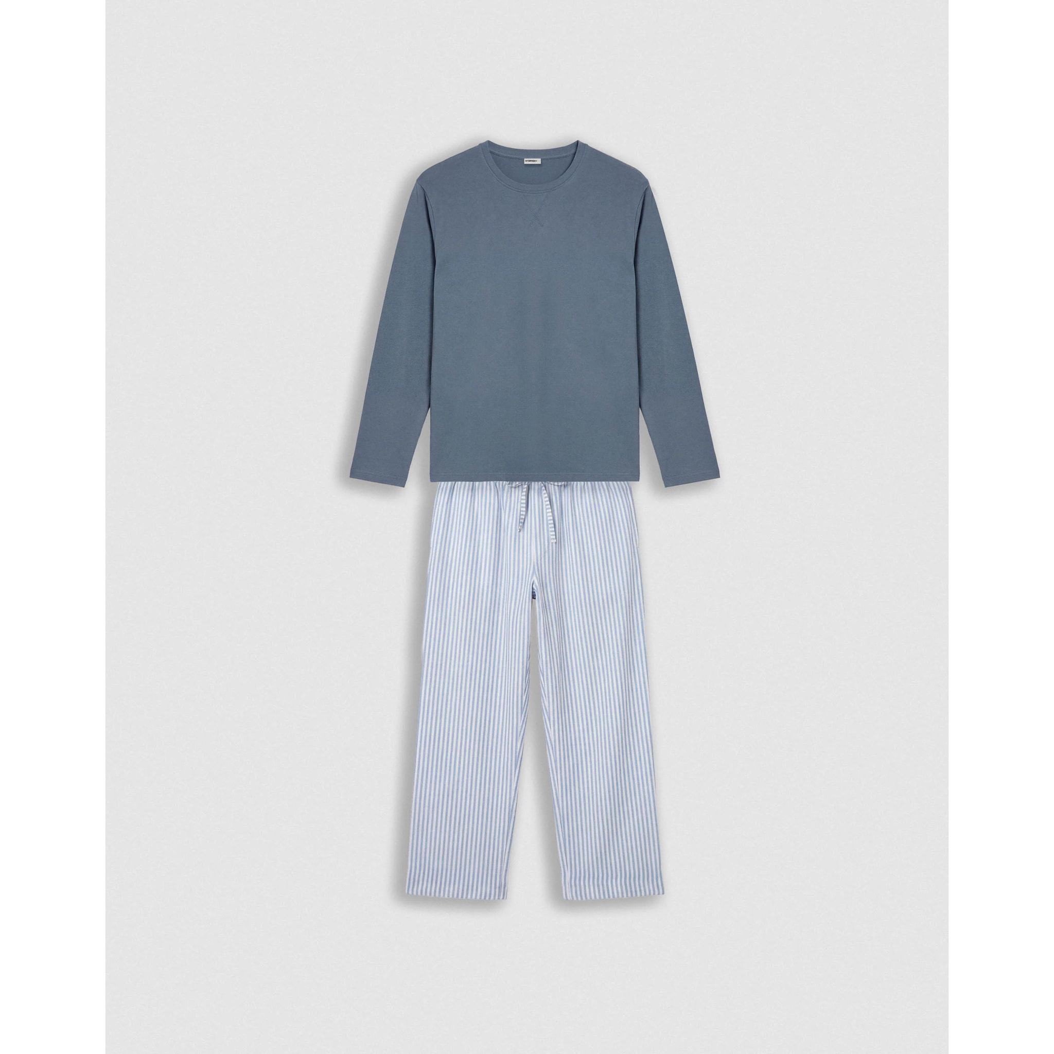 Pigiama lungo in cotone Kodac blu navy