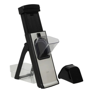 Mandoline à piston Silver pro noir pliable 30 découpe