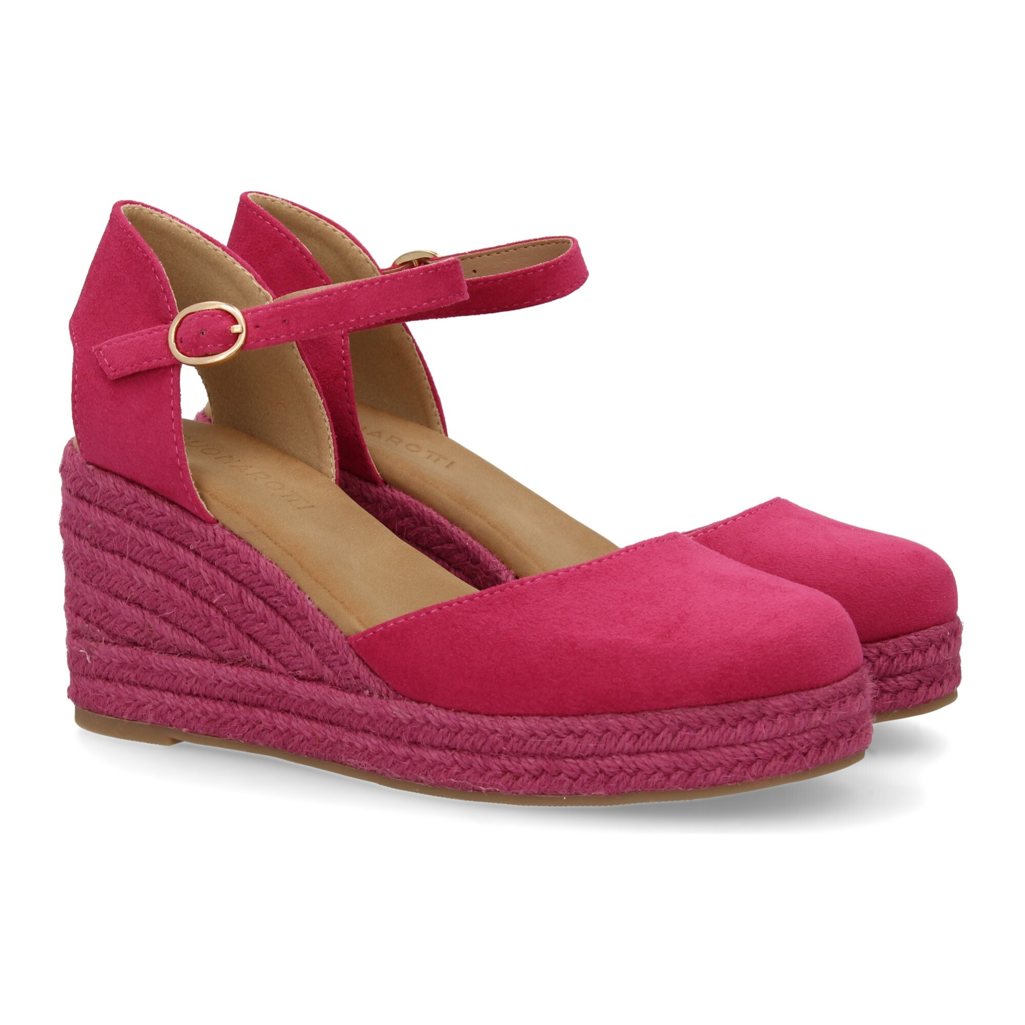 Sandalia de cuña de yute para mujer, comodas y elegantes diseño moderno con el yute en el mismo tono