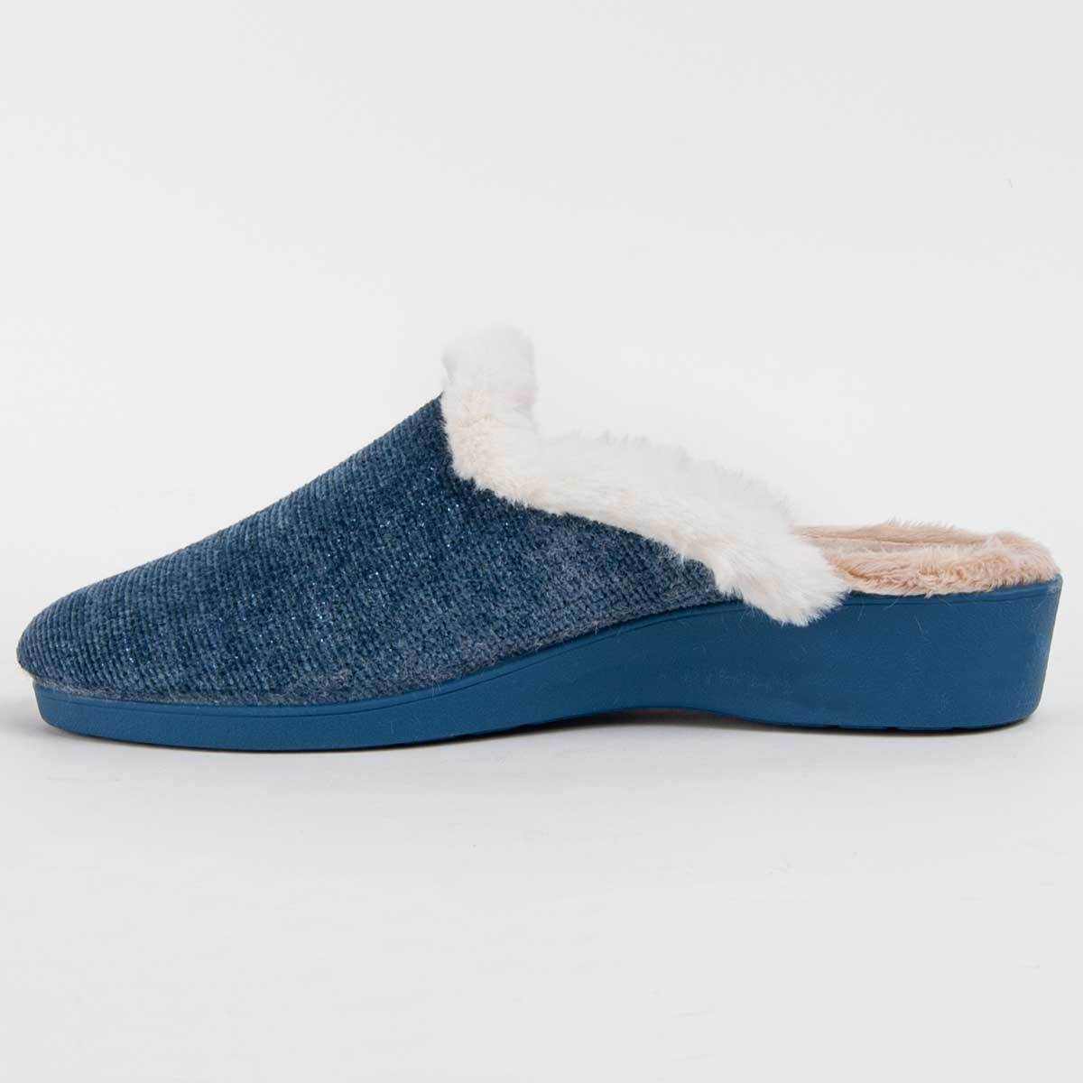 Zapatilla De Casa - Azul - Altura: 4 Cm