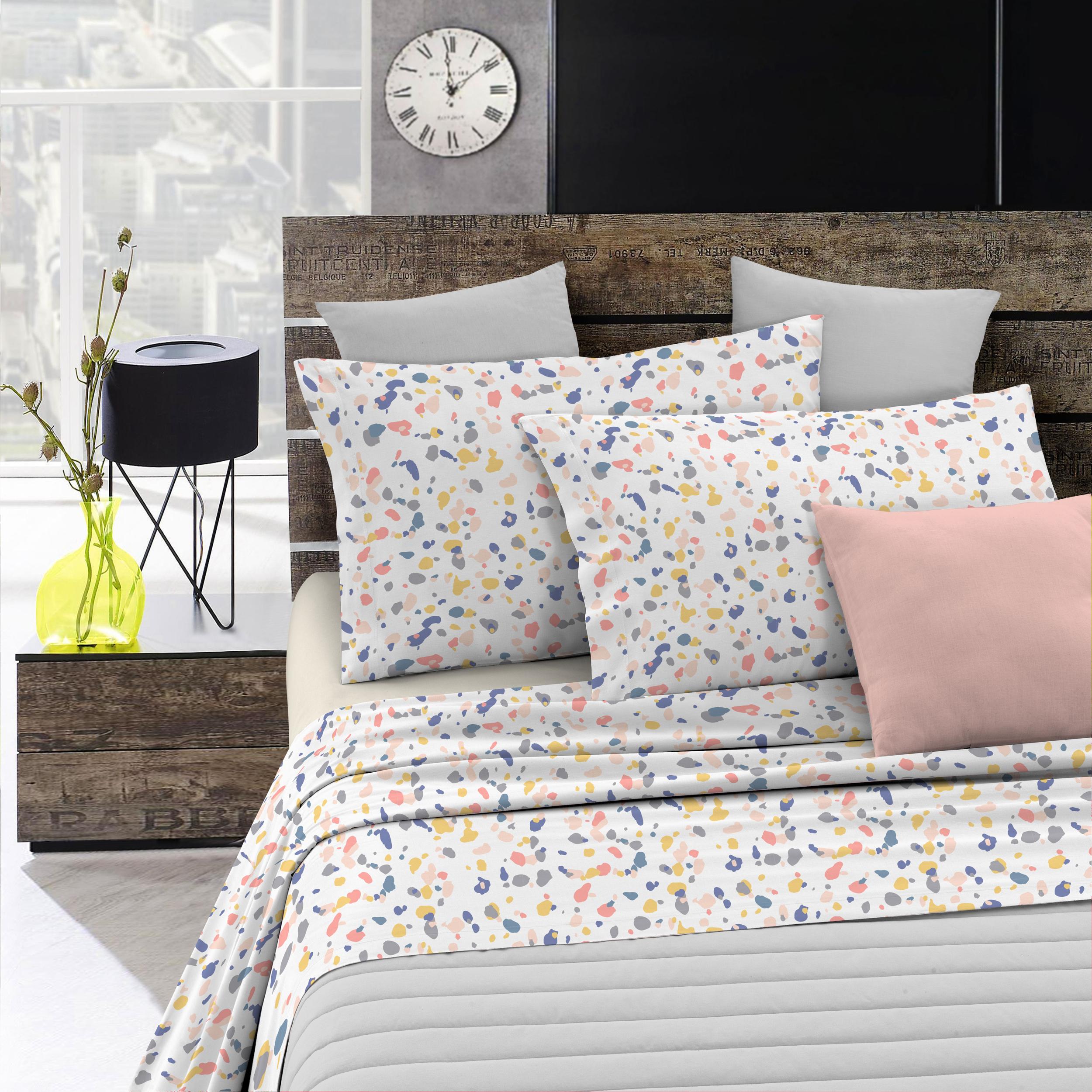 COMPLETO LETTO FANTASY MADE IN ITALY MICROFIBRA-BACKGROUND SINGOLO