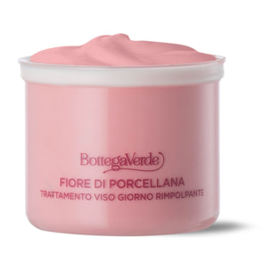 Sistema perfeccionador - Recarga Tratamiento facial de día rellenador, antiflacidez y antidebilitamiento - con pigmentos rosas - con Ceramidas vegetales, Colágeno vegetal de Acacia y Flor de Porcelana (50 ml) - pieles normales o secas