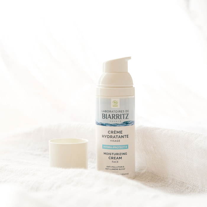 Hydra-Protect+ - Crème Hydratante Bio Anti-Pollution & Anti Lumière Bleue 50ml