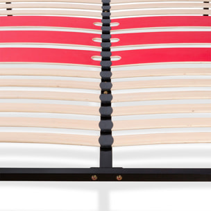 Sommier cadre à lattes - Métal - FLORENCE - 1 place