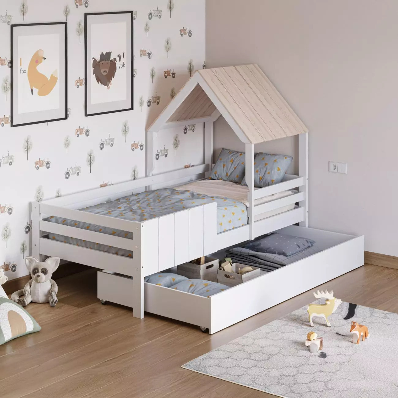 Cama cabaña Koti Blanco - Oak