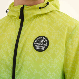 Chaqueta Cortavientos Ultraligera Degradado Lima y Monograma STREETWEAR WINDBRAKER MONOGRAM