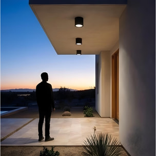 Ledsc4 LedsC4 - Plafón LED Exterior e Interior, Diseño Moderno y Funcional, Eficiencia Energética, IP Protegido, 168mm, Gris Urbano, Versátil y Duradero
