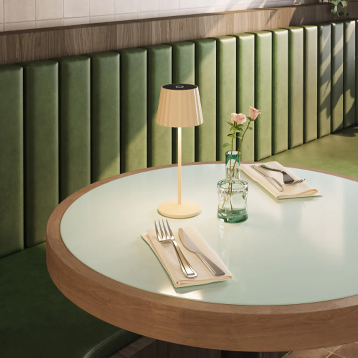 6 Lampe de table ABBY + Socle de charge