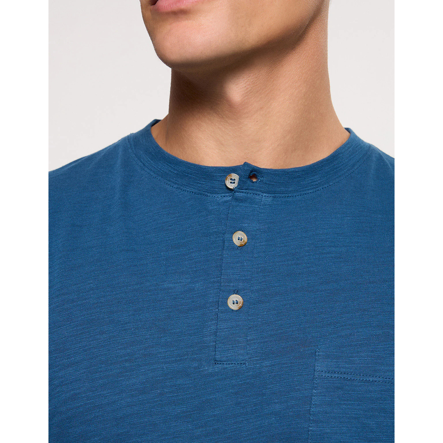 Camiseta Manga Larga Azul - Barnock