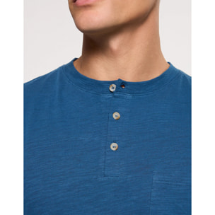 Camiseta Manga Larga Azul - Barnock