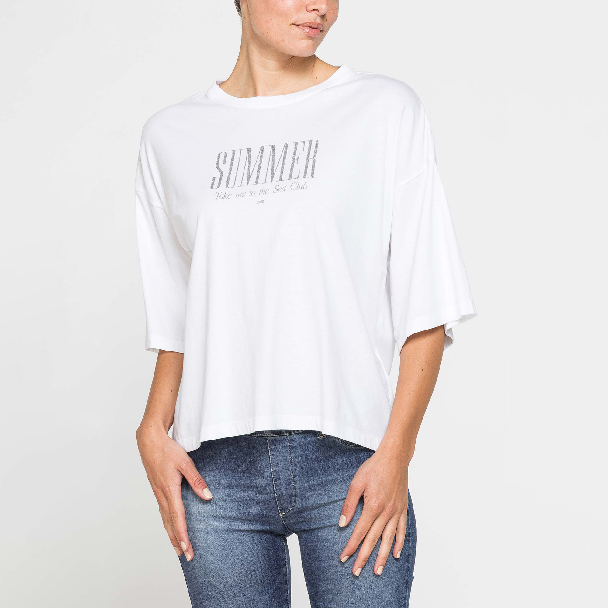T-SHIRT OVERSIZE CON STAMPA
