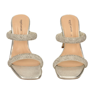 Sandali Donna Tata Italia Argentato