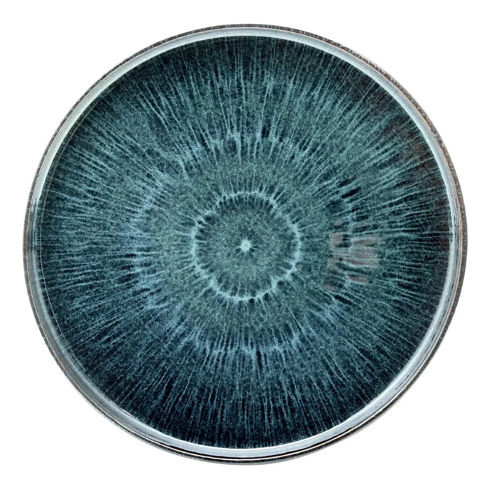 Lot de 4 Assiettes Eva bleu