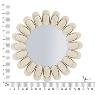 SPECCHIO DA MURO DUNE DOUBLE CM Ø 85X6 (MISURA SPECCHIO CM Ø 50)