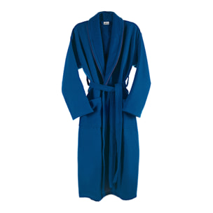 Albornoz s/m 360 gr/m2 nido de abeja 100% algodón azul marino