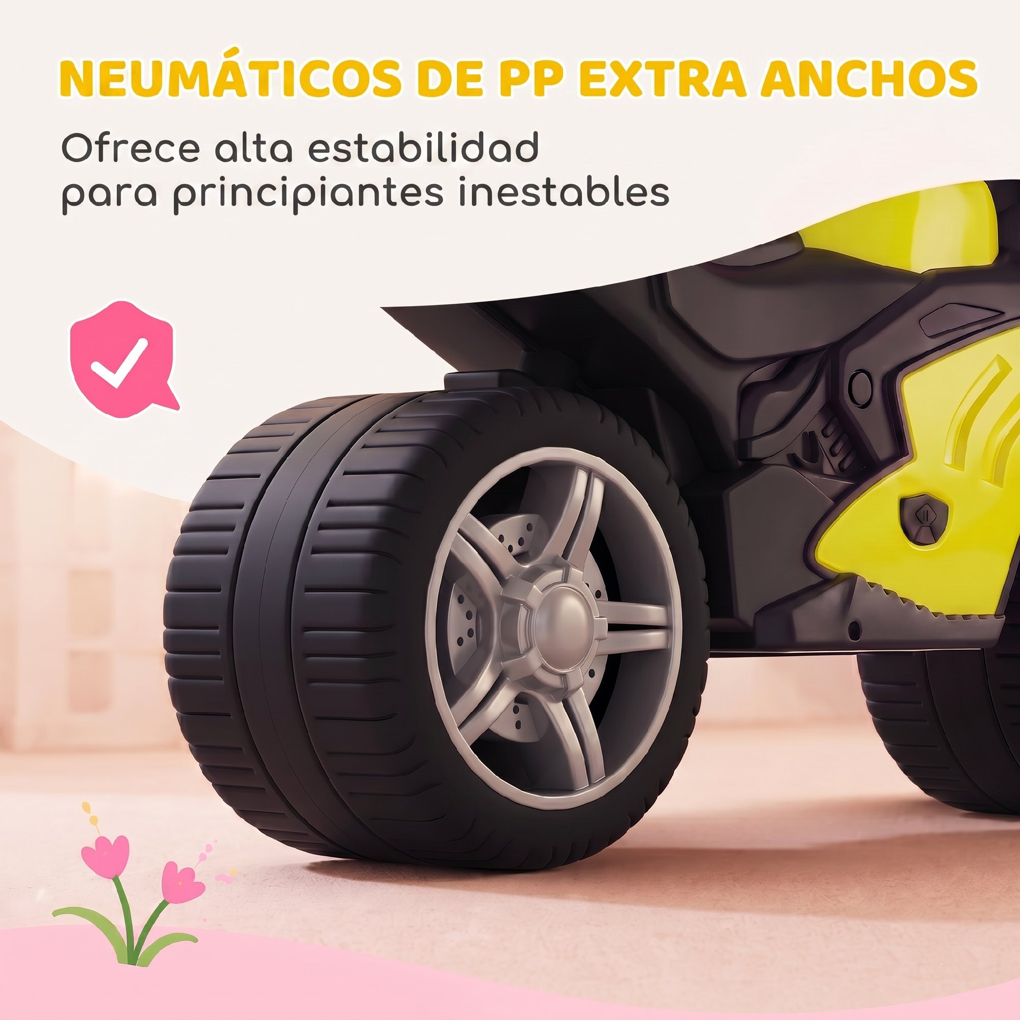 Bicicleta sin Pedales, Moto Correpasillos con Música y Ruedas Extra Anchas, Bicicleta de Equilibrio para Niños y Niñas de 18 a 36 Meses, Verde