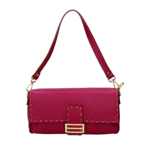 Borsa a spalla da donna - Modello Wally - Vera pelle - 29.0 x 13.0 x 9.0 cm