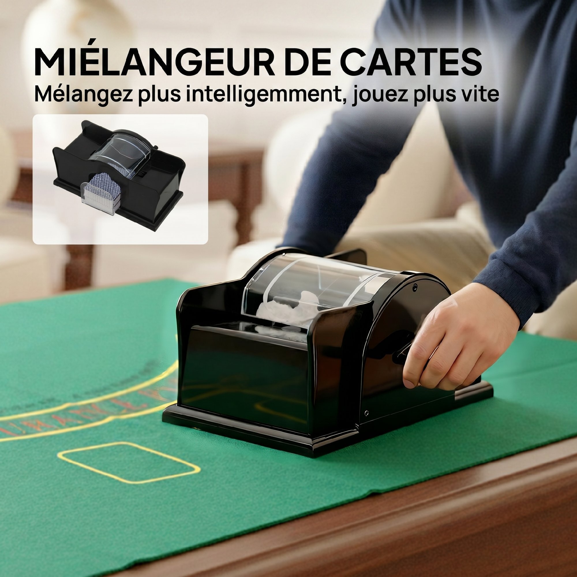 Mallette pro de poker 300 jetons 2 jeux cartes 5 dés 3 boutons sabot mélangeur tapis