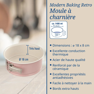 Moule à manqué à charnière 18 cm Dr.Oetker Rétro