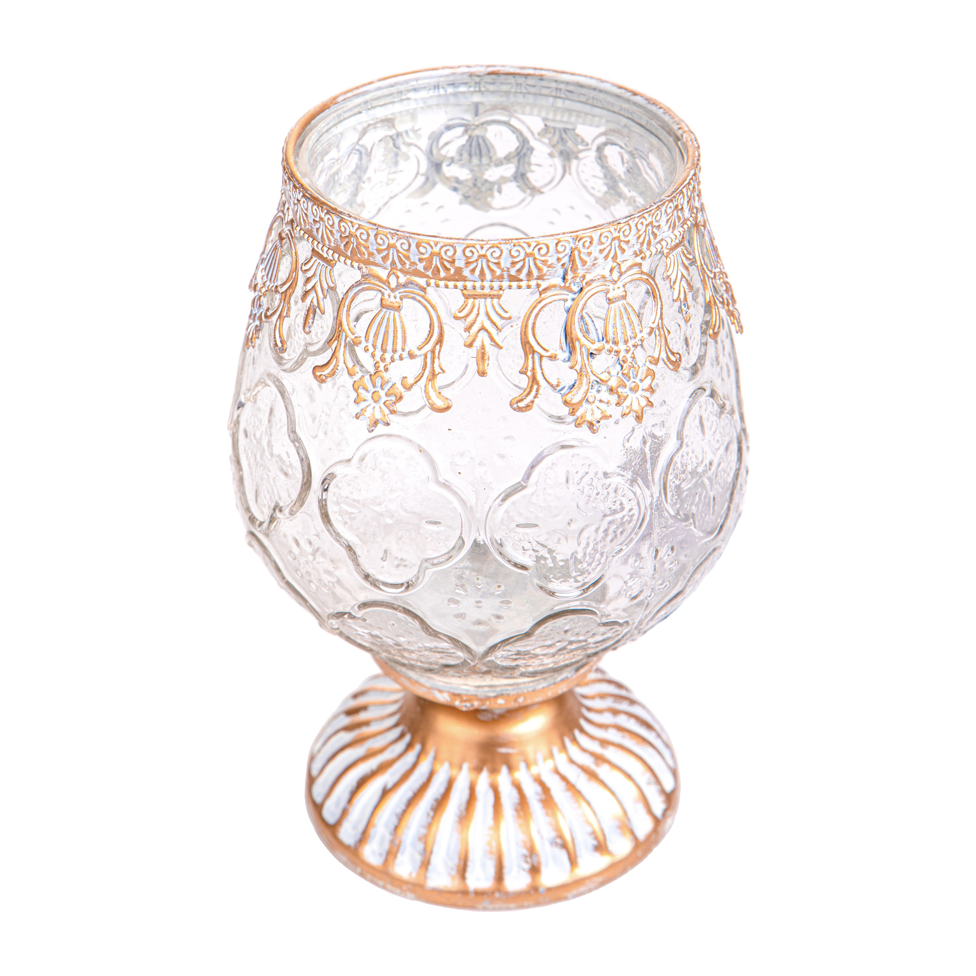 Portatealight decoro metallo - Pezzi 6 - ORO - Bianchi Dino SpA