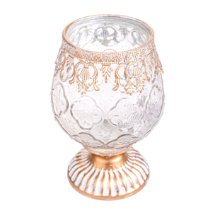 Portatealight decoro metallo - Pezzi 6 - ORO - Bianchi Dino SpA
