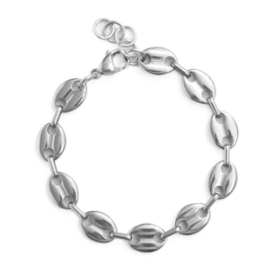 Pulsera Forbek acabado rodio
