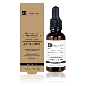 EDICION LIMITADA moroccon rose superfood aceite facial 30ml - botella ámbar