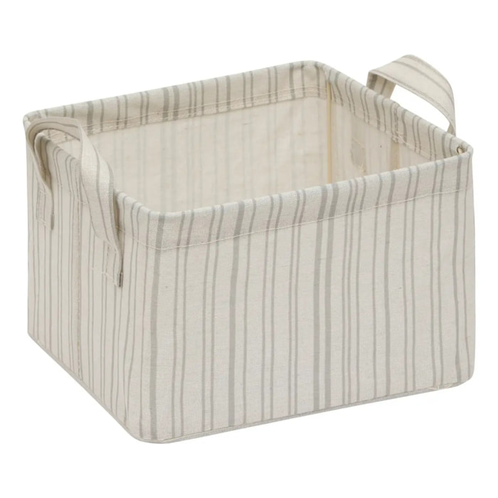 Panier de rangement Silnea rectangulaire 24x25,5cm beige