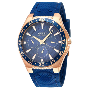 Reloj Guess W1171G4 Hombre Analogico Cuarzo con Correa de Silicona