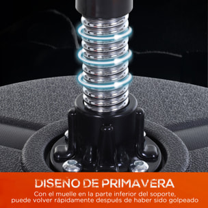 Pera de Boxeo con Soporte Acero PU PE Ã¤48x136-154 cm Negro