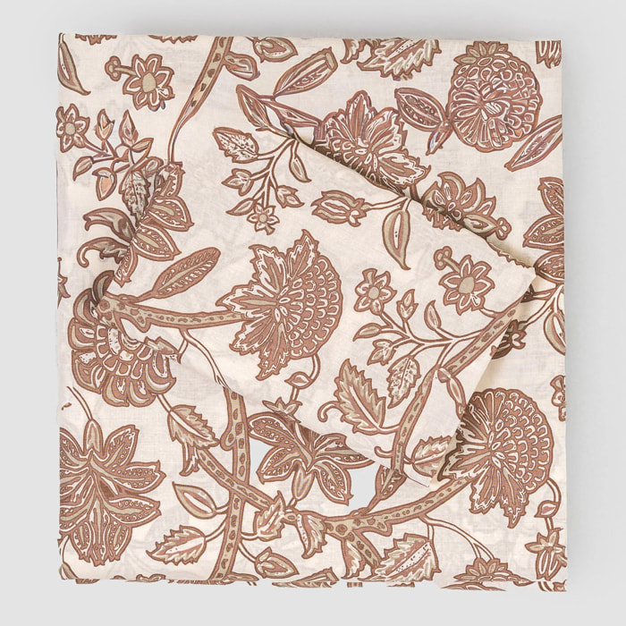 Set di lenzuola in cotone 100% enelia rosa keike – tortora