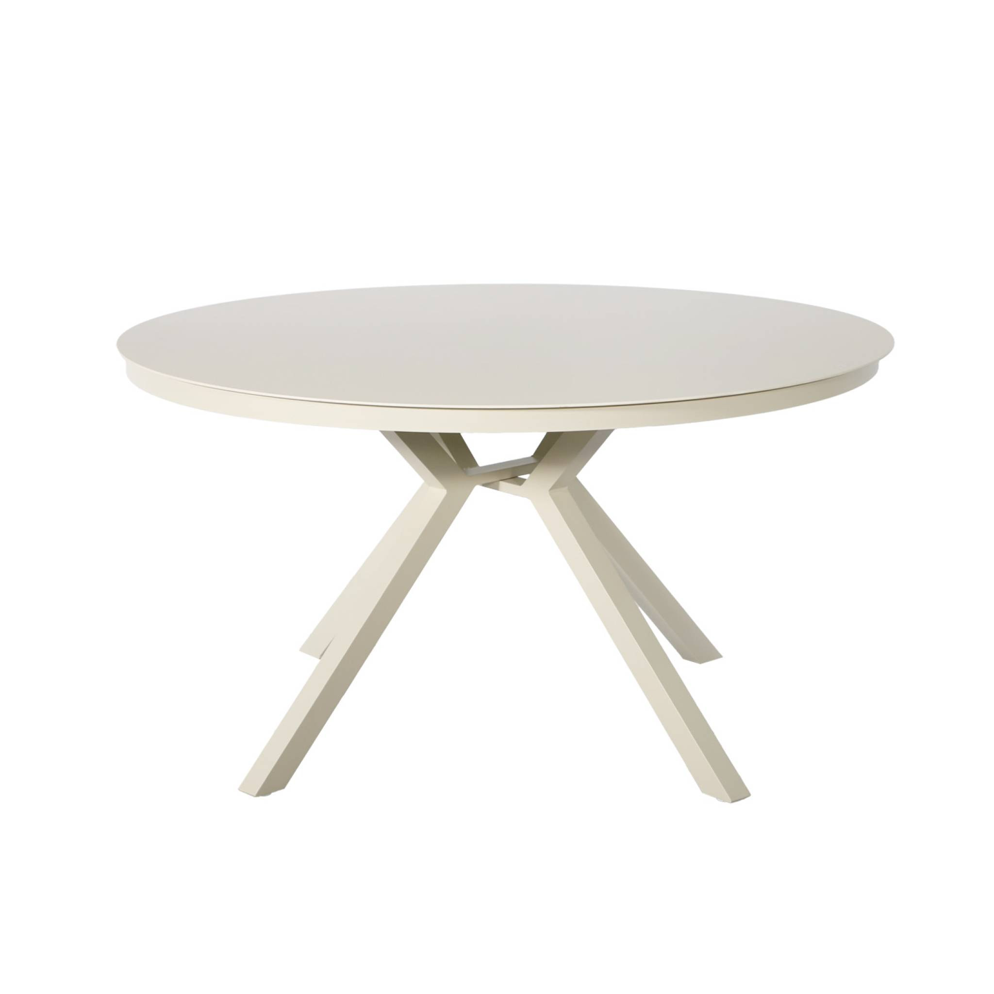 Table de jardin ronde aluminium et verre 6 places ORBIS