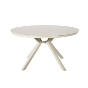 Table de jardin ronde aluminium et verre 6 places ORBIS