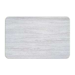 Porte-savon SANTINO en diatomite motif travertin 13 x 8 cm – Absorbant et séchage rapide