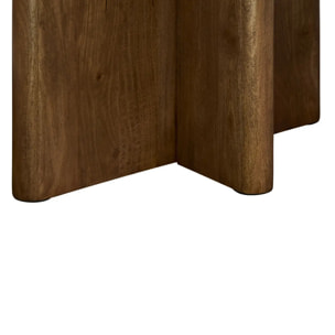 Table à manger Nagda ovale 100x200cm 8 places marron