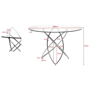 Table Molekular 120cm dorée Kare Design
