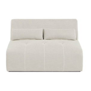Onyx - canapé droit 2 places - en tissu mailles 3D - Beige