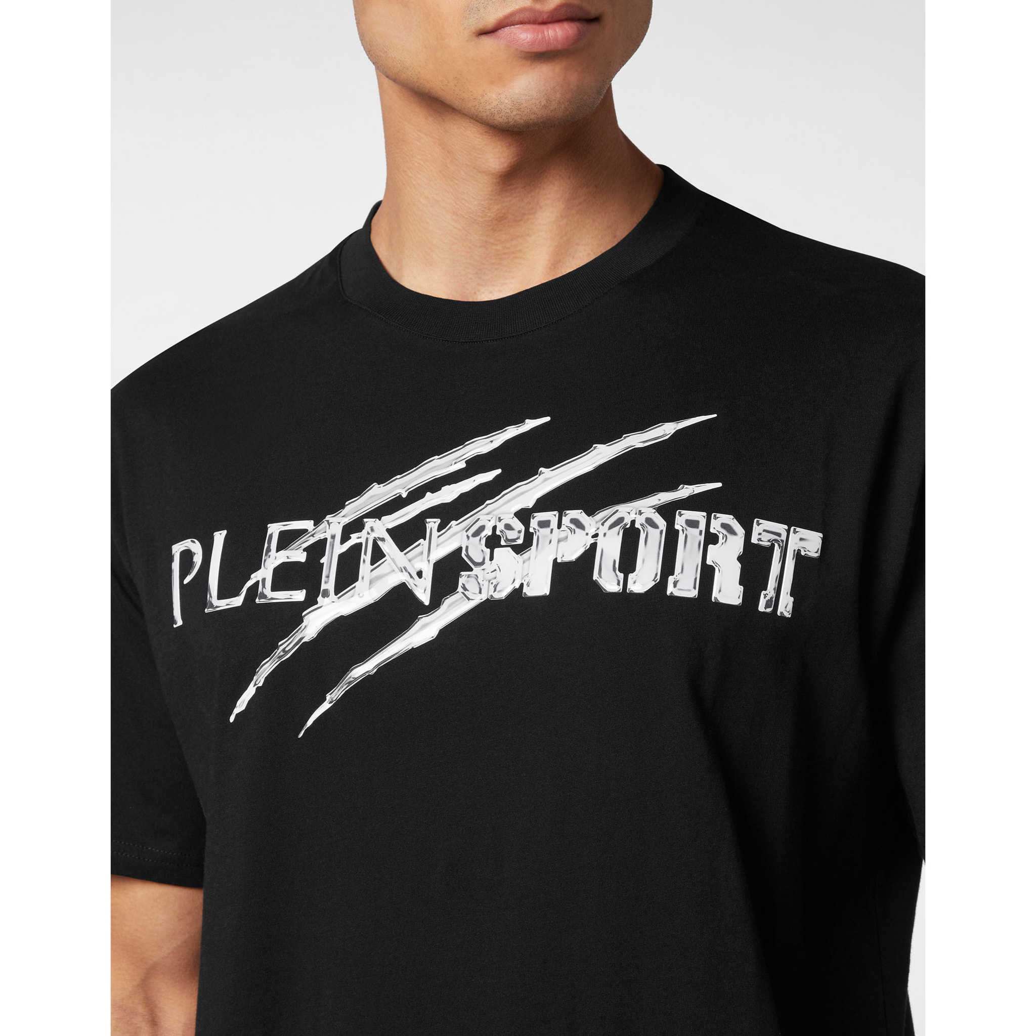 PLEIN SPORT T-shirt girocollo a maniche corte CHROME