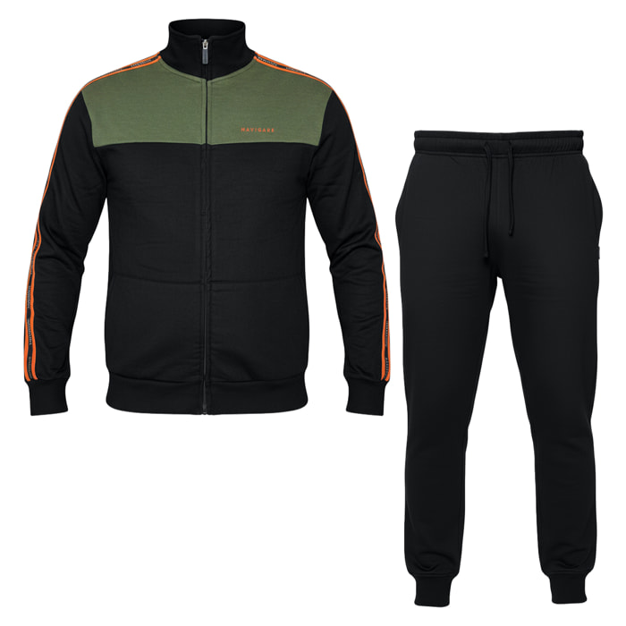 Tuta Uomo NAVIGARE Cotone Felpato Full Zip