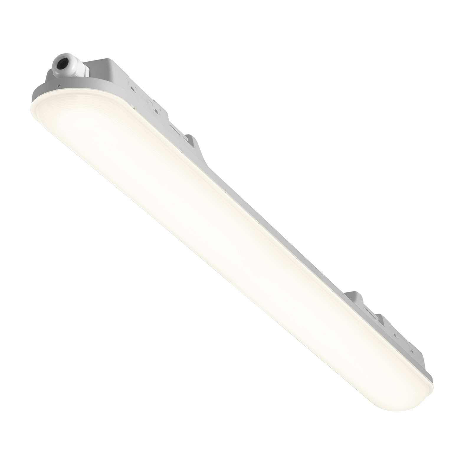 Forlight Plafón LED IP65 Pop 1160mm 34.8W Blanco Neutro 4000K, Regulable ON-OFF, Acabado Gris