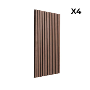 Panneaux muraux acoustiques, tasseaux décoratifs noyer KYOTO
