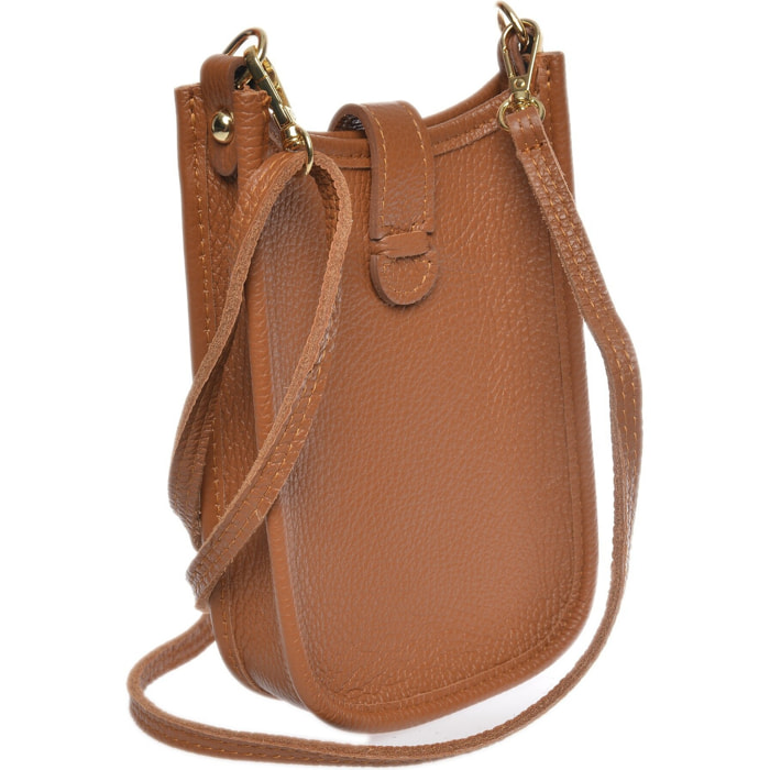 Borsa a spalla Anna Luchini Cammello